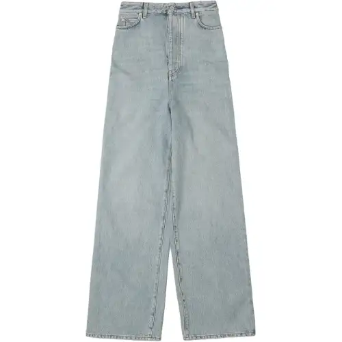 LOEWE Logo Patch Wide-Leg Jeans