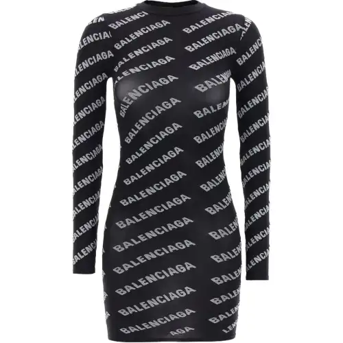 Balenciaga FW23 Long Sleeved Dress Women's Black
