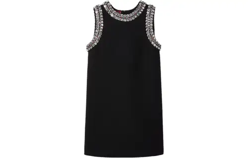 GUCCI Sleeveless Dress Women's Black