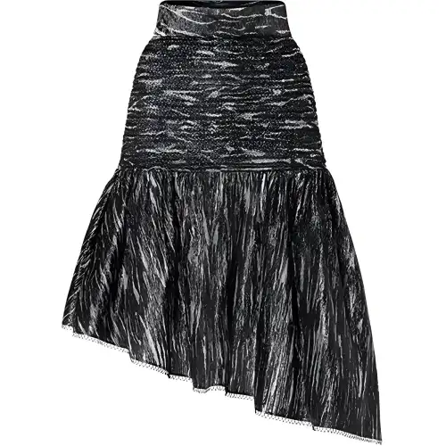 LOUIS VUITTON Casual Long Skirts Women's Black Moderate Mid Length Other
