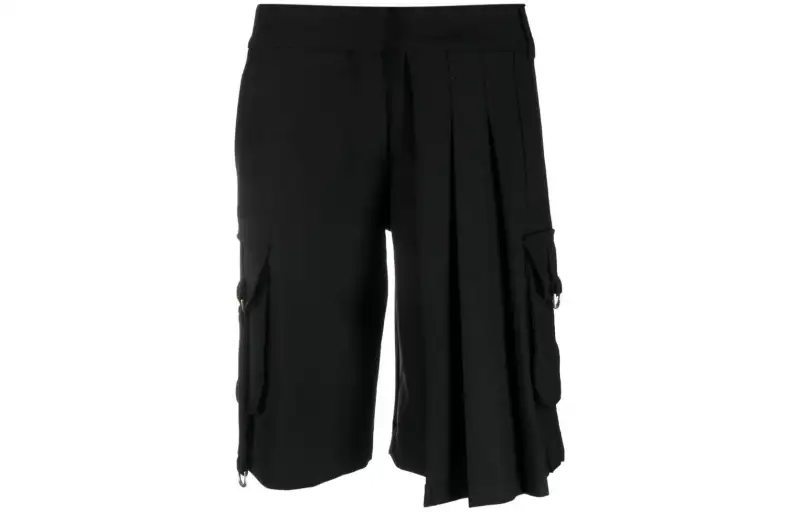 OFF-WHITE pleated cargo shorts