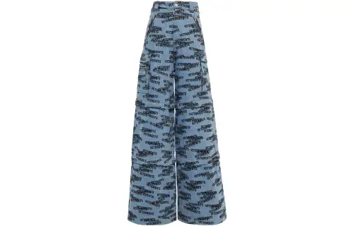 Vetements Stamped Logo Transformer Baggy Jeans 'Blue'