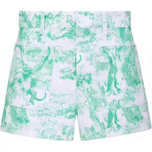 DIOR SS24 Casual Shorts Women's White Blue