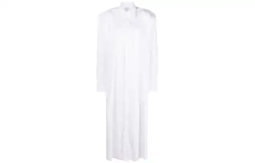 Vetements Long sleeved Cotton Maxi Shirt Dress