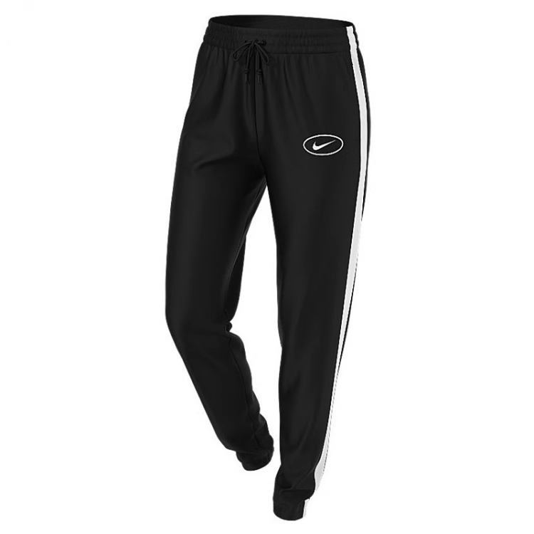 Nike Breathable retro sports knitted black trousers for leisure, for running