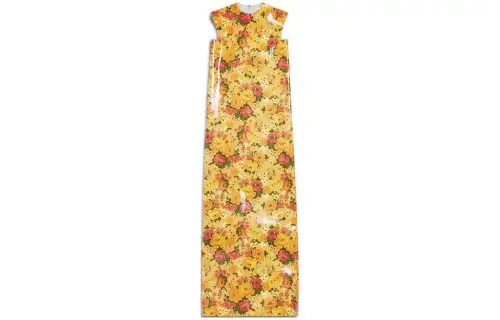 Balenciaga SS24 Sleeveless Dress Regular Fit Women's Orange