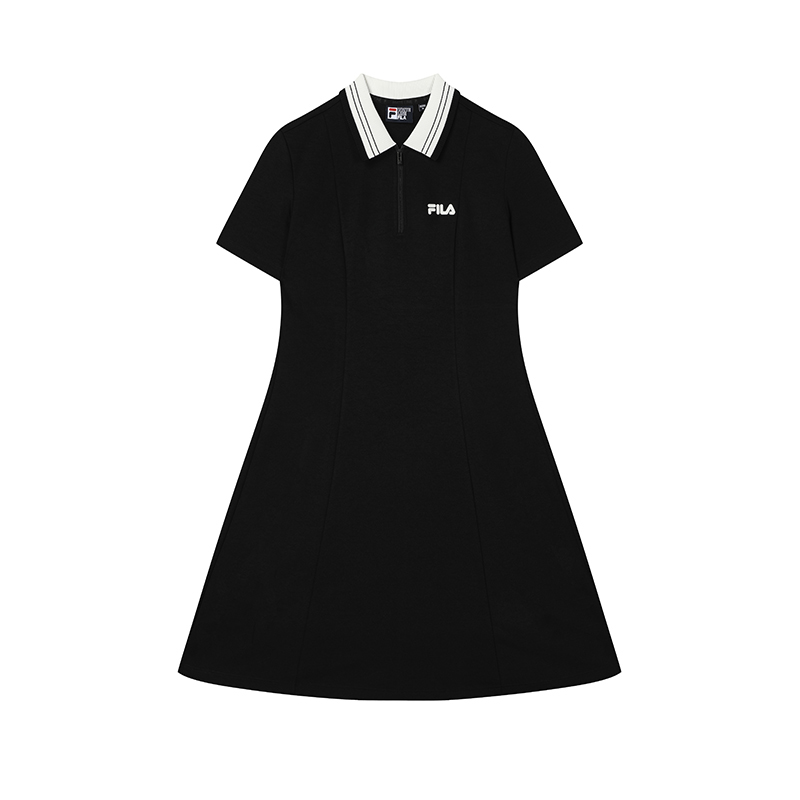 FILA Short Sleeved Dress Women's Jet Black