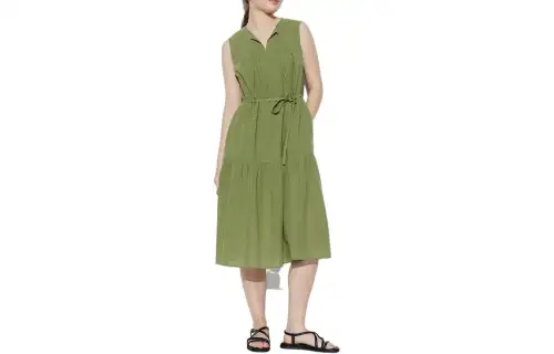 UNIQLO Sleeveless Dress Women's Green