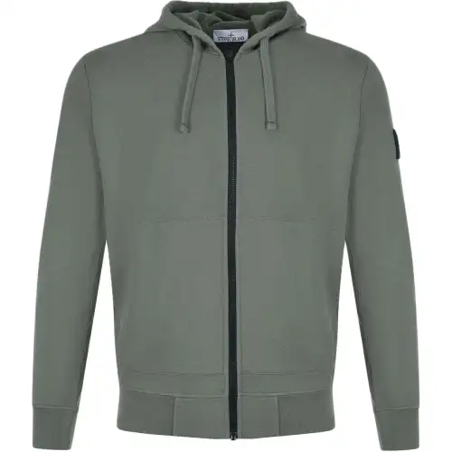 STONE ISLAND Compass Patch Zip Up Hoodie