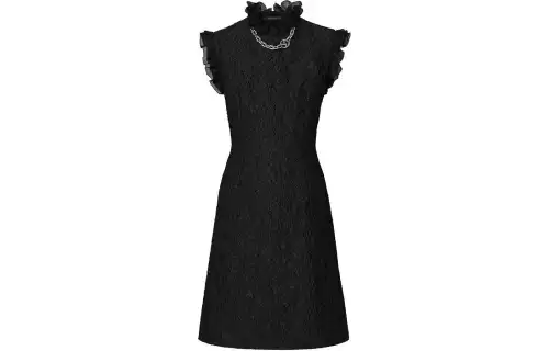 LOUIS VUITTON SS24 Sleeveless Dress Women's Black