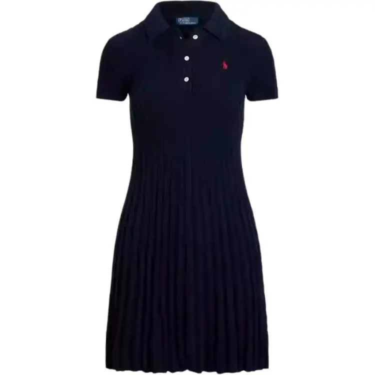 Polo Ralph Lauren SS25 Short Sleeved Dress Standard Women's Dark Blue