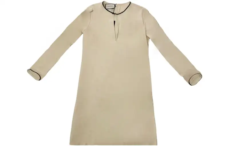 GUCCI Long Sleeved Dress Women's Ecru
