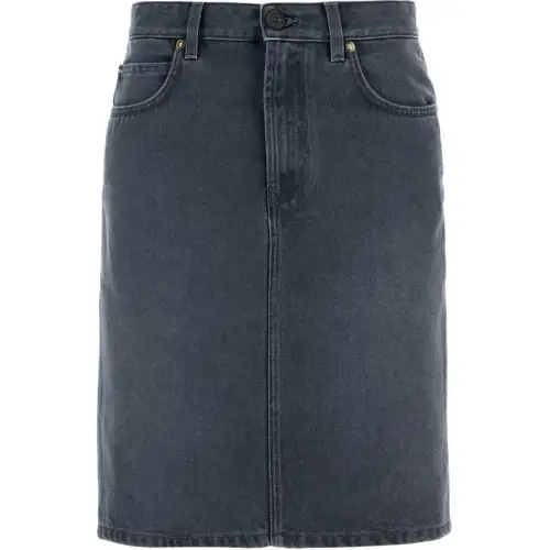 MIU MIU Slit-Detailed Skirt