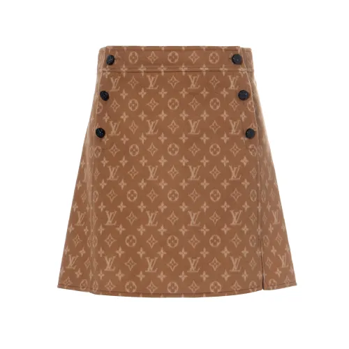 LOUIS VUITTON Casual Short Skirts Women's Brown