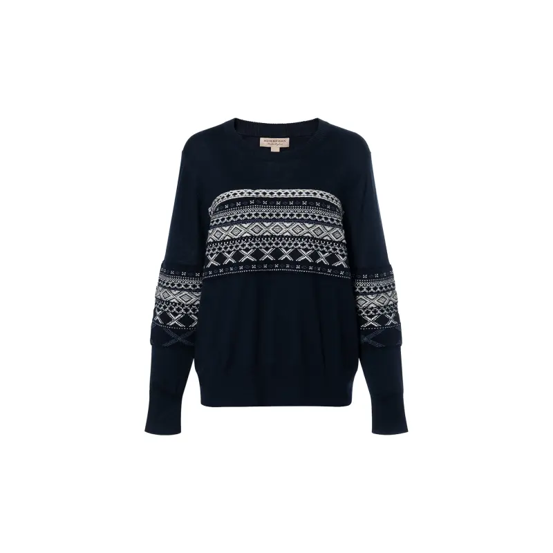 Burberry Sweaters Women's Black Crew Neck Moderate Other