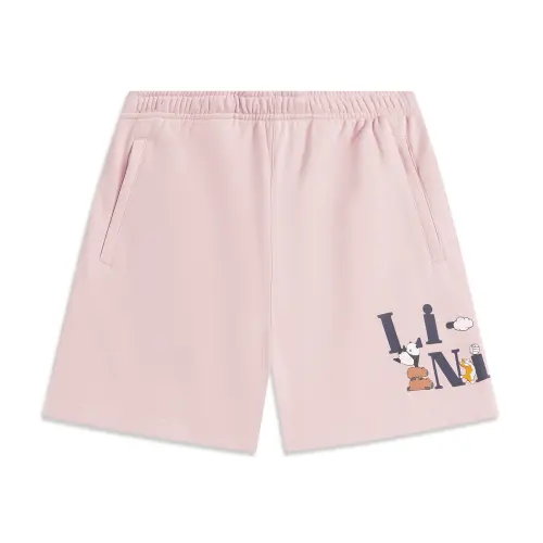 Li Ning Sports Life Collection Casual Shorts Women's Light Blush Pink