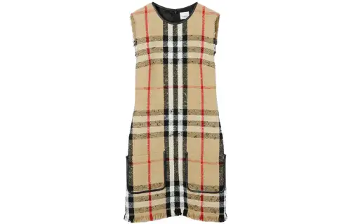 【Previous Season】check bouclé sleeveless dress