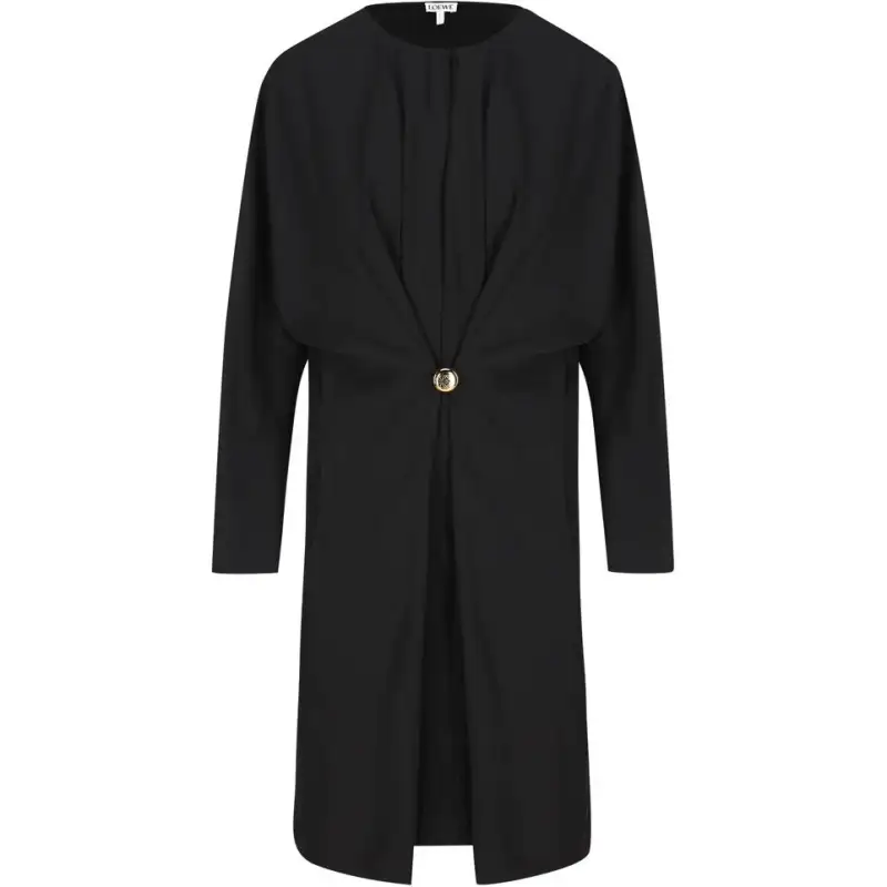 LOEWE Round Neck Pebble Midi Dress