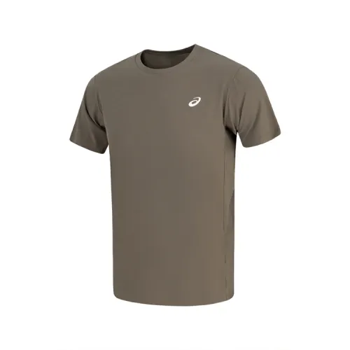 ASICS Running T Shirt Men's Dark Brown