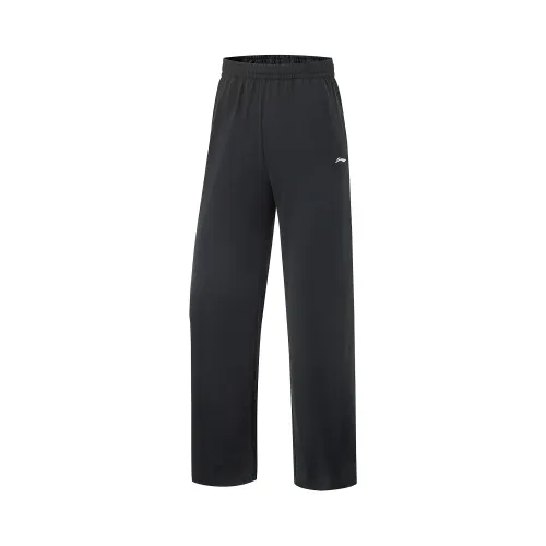 Li Ning Fitness Series Knitted Sweatpants Women's Black