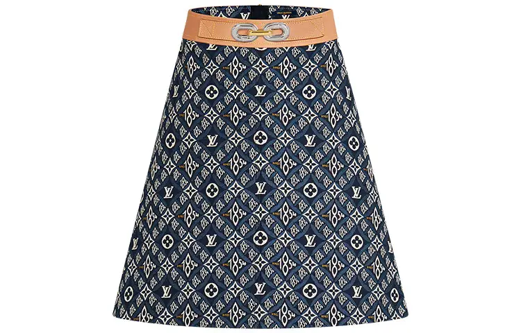 LOUIS VUITTON Casual Short Skirts Women's Blue