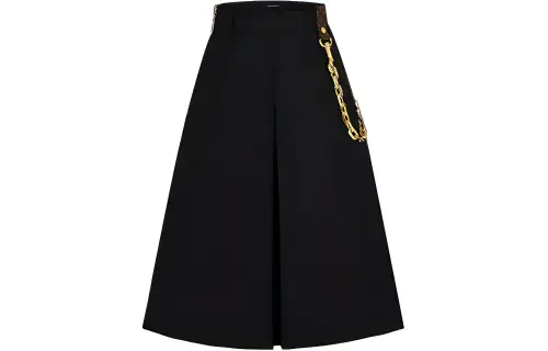 Lv Chain Detail A Line Mini Skirt