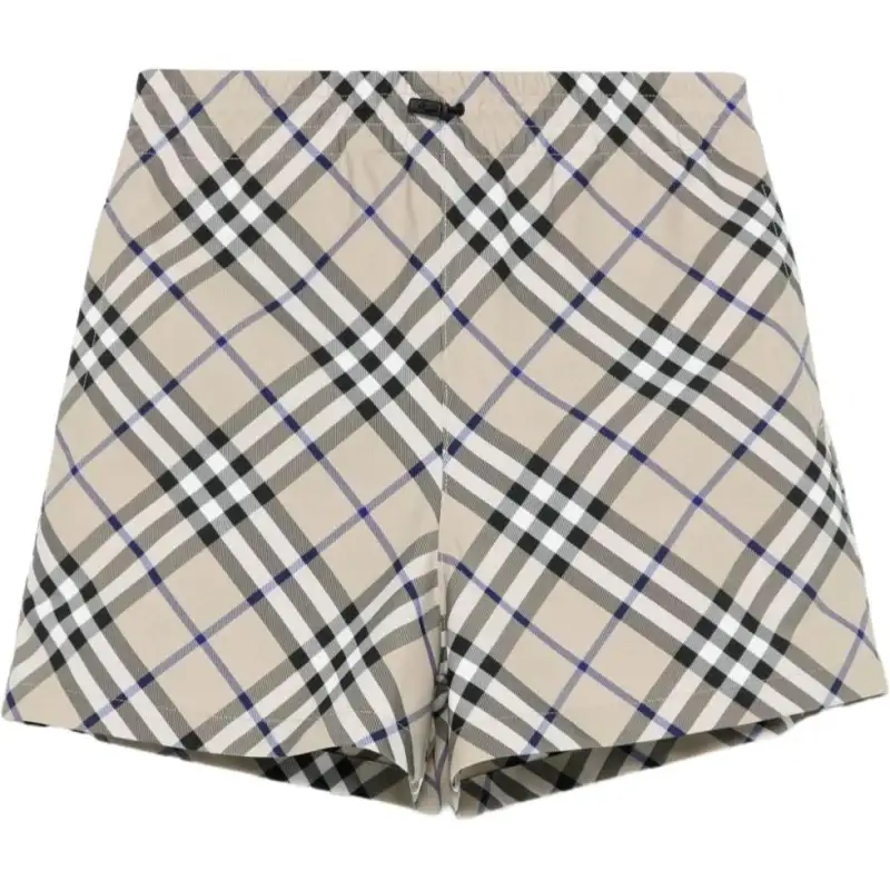 Burberry check deck shorts