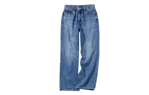 UNIQLO Jeans Women's Lake Blue Moderate Straight Fit Pants