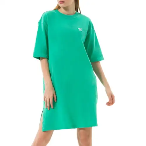 Adidas Originals Short Sleeved Dress Women's Green