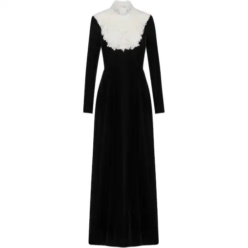 DIOR SS25 Long Sleeved Dress Women's Black