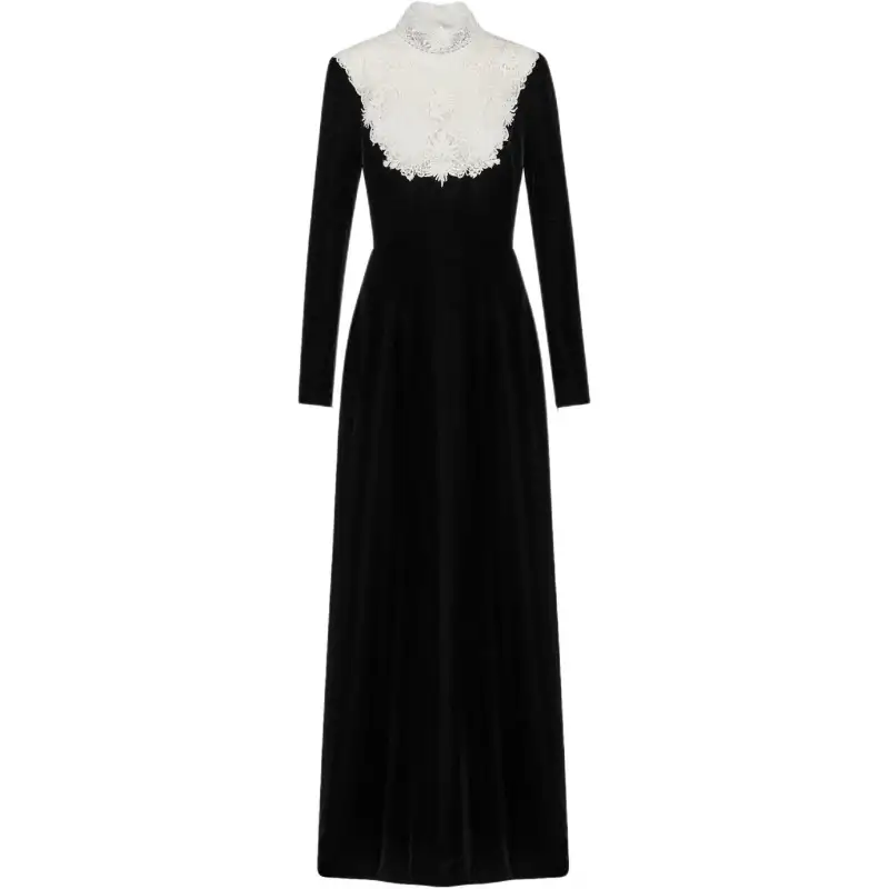 DIOR SS25 Long Sleeved Dress Women's Black