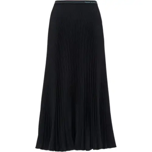 PRADA Casual Long Skirt Women's Black