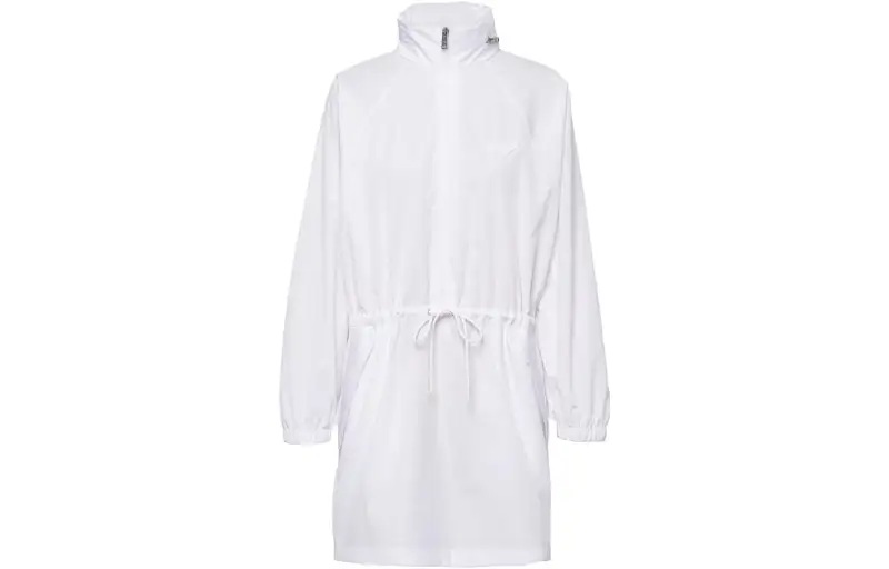 PRADA Hooded Poplin Dress