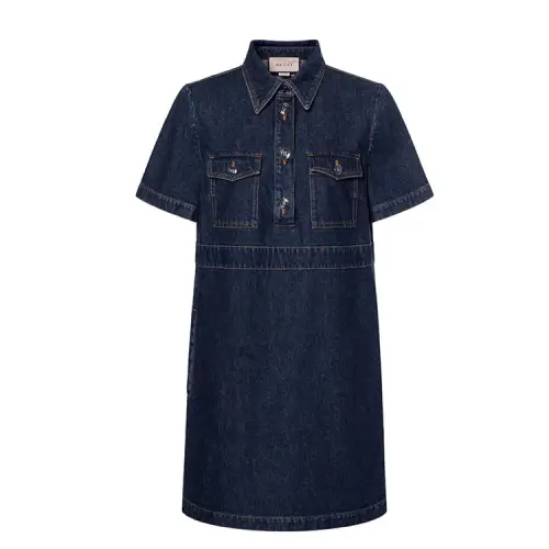 GUCCI Pre Owned 10's Denim Mini Dress