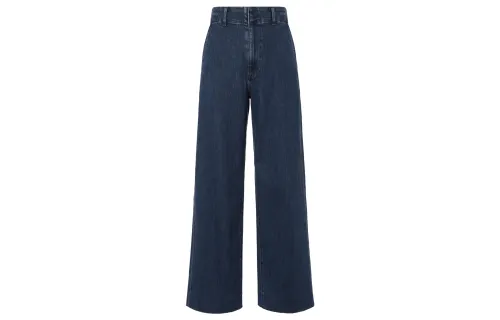 UNIQLO Jeans Women's Sea Blue Moderate Straight Fit Pants