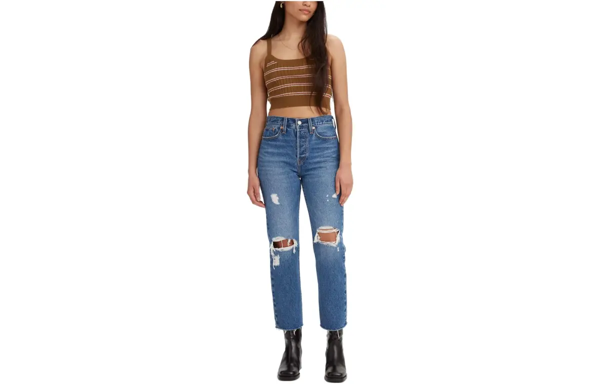 Levi's Jeans Women's Blue Moderate Ripped Pants