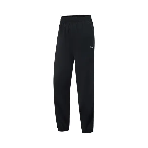 Li Ning Fitness Series Knitted Sweatpants Women's Black
