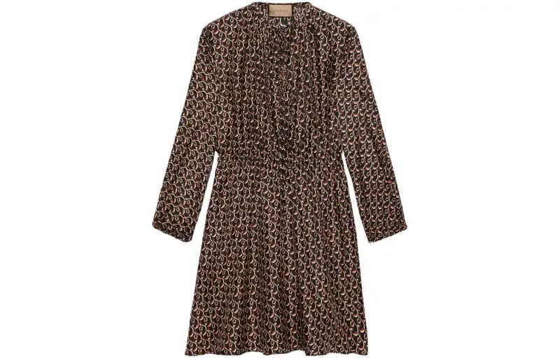 GUCCI Interlocking G Chain Printed Dress