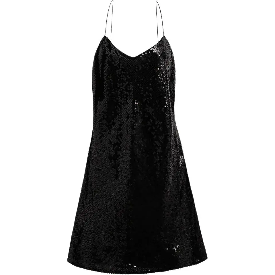 COACH SS24 Slip Dress Women's Black