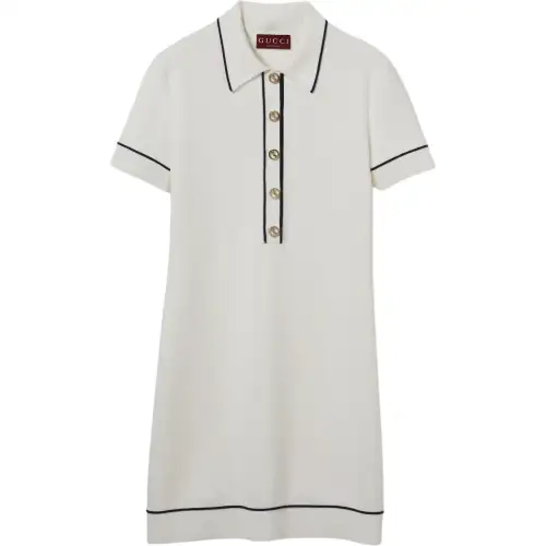 Gucci Fine wool polo dress