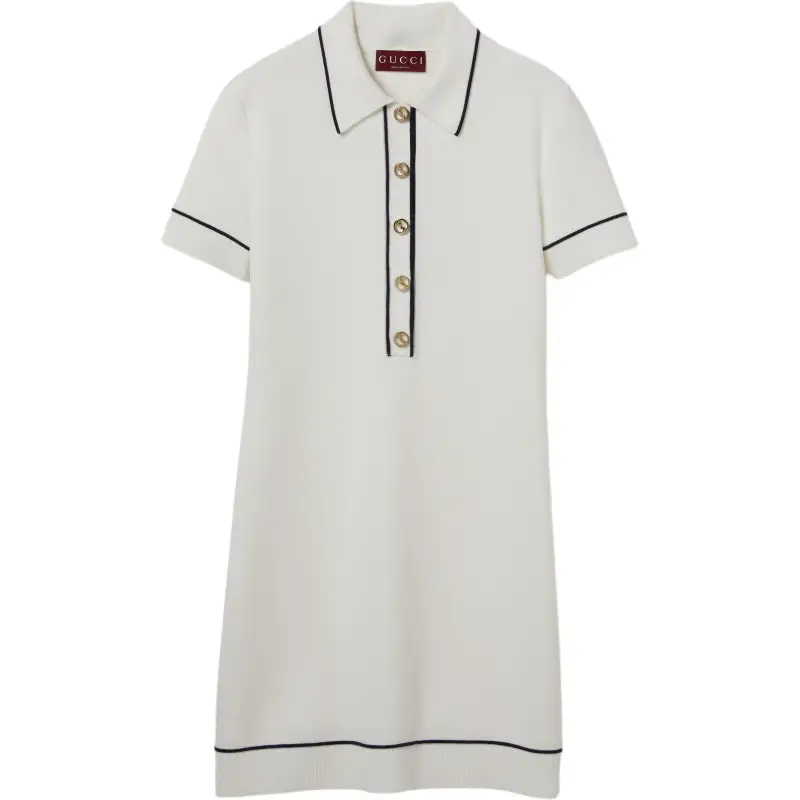 Gucci Fine wool polo dress