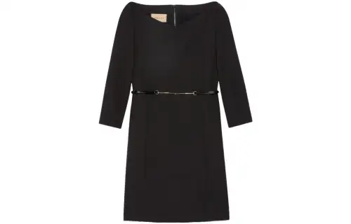 GUCCI Sweetheart Neck Midi Dress