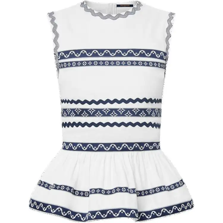 LOUIS VUITTON SS24 Sleeveless Dress Women's Gray