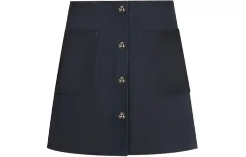 DIOR Quarterly New Products Casual Short Skirts Women's Marine Blue Moderate Short A Line Skirt