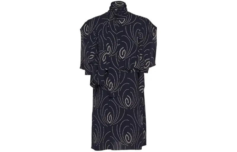 PRADA Abstract print Layered Minidress