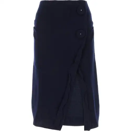 PRADA Slit-Detailed Skirt