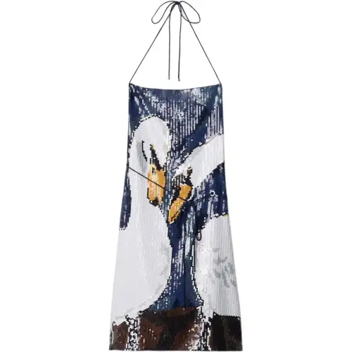 Burberry Sleeveless Dress Women's Blue