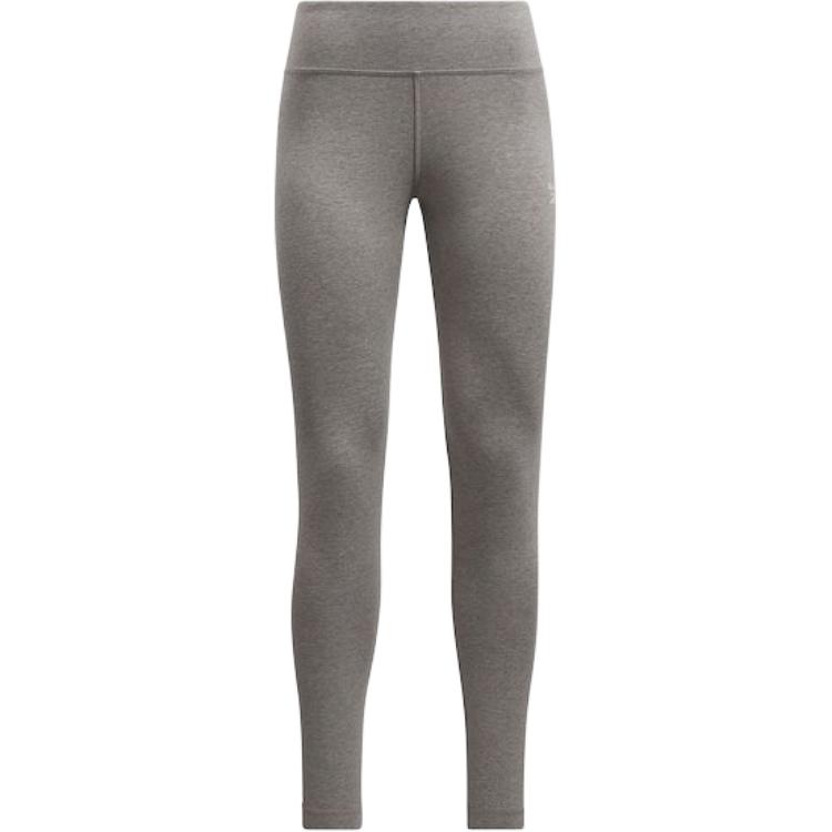 Reebok Identity Small Logo Cotton Leggings Women's Medium Gray Heather