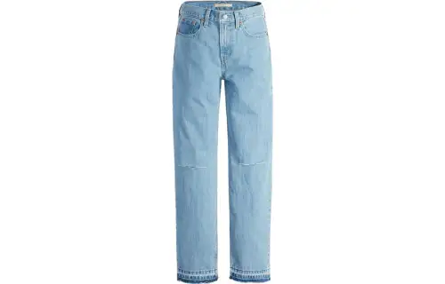Levis Jeans Women's Sky Blue Moderate Straight Fit Pants