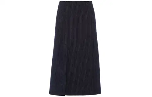 PRADA Casual Long Skirts Women's Navy Moderate Mid Length A Line Skirt